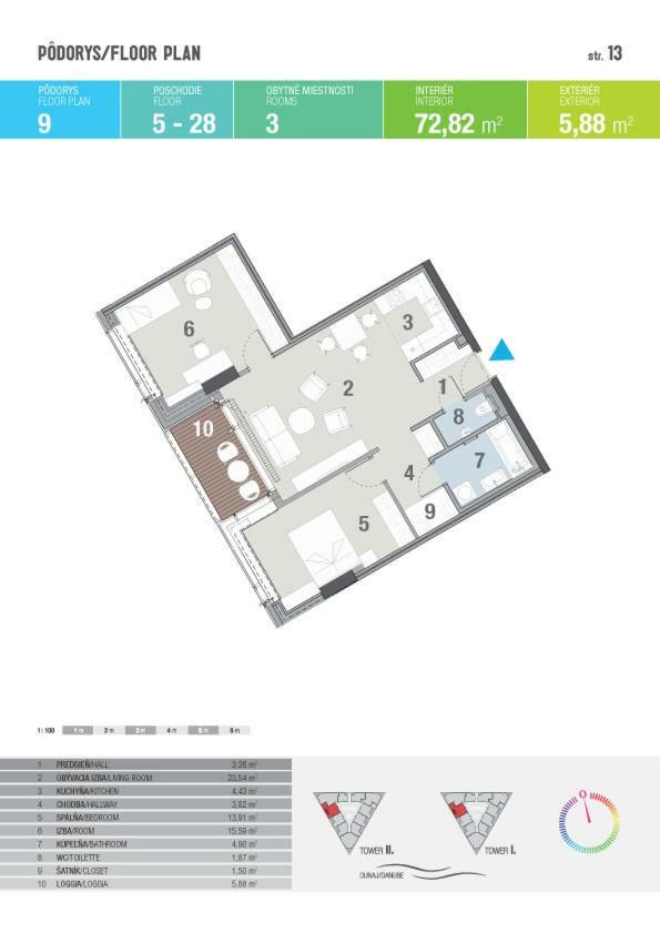 Panorama City - Spacious Apartment Near Eurovea Bratislava Exteriér fotografie